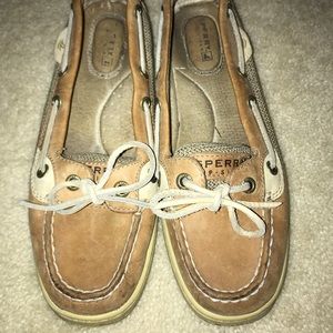 Sperry Women's Angelfish Boat Shoe in Linen Oat